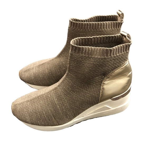 Michael Kors Skyler Boots wedge sneaker pull on size 6 - Picture 4 of 10